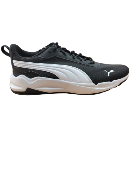 Puma men zip c sneakers soft foam black white